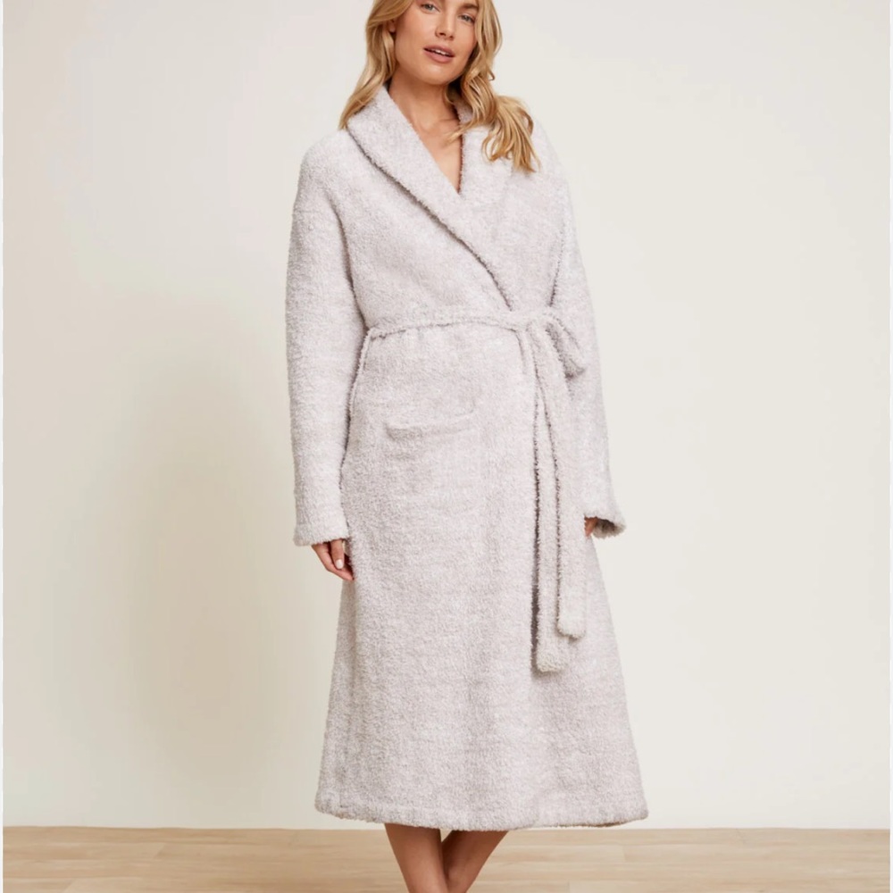 Barefoot dreams gray CozyChic Heathered Adult Robe size 1